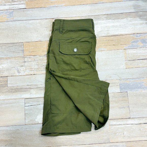 PRANA – Olive green Bermuda shorts | Outdoor stretch khaki style | Size 8 * - Picture 6 of 6